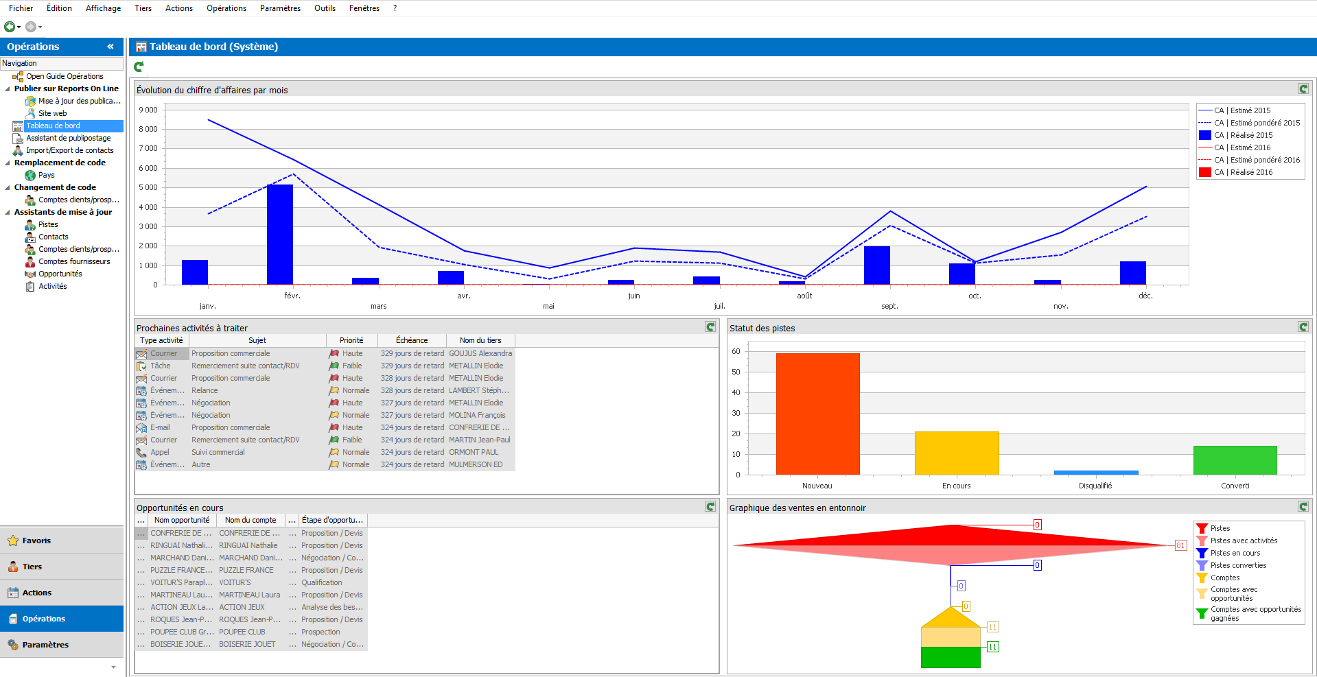 screenshot of EBP CRM Pro